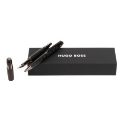 Parure publicitaire Chevron stylo bille et stylo plume HUGO BOSS