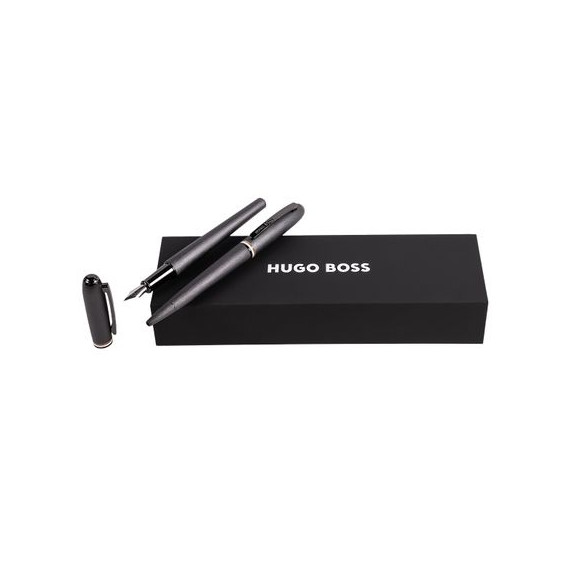 Parure publicitaire Contour Iconic stylo bille et stylo plume HUGO BOSS