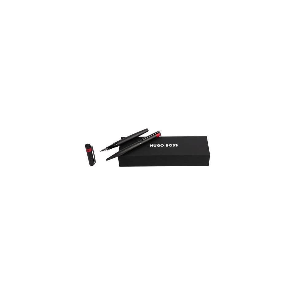Parure publicitaire Loop Diamond stylo bille et stylo plume HUGO BOSS