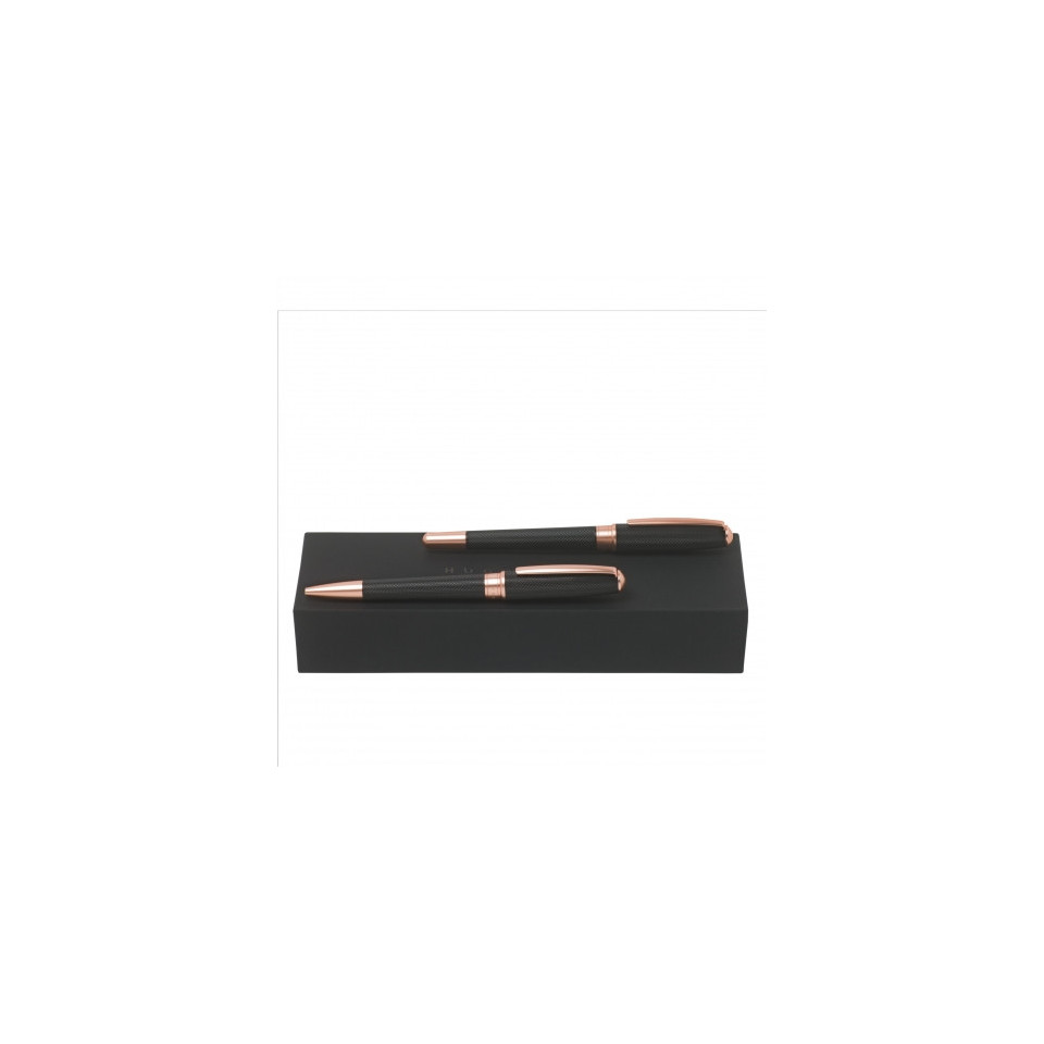 Parure publicitaire Essential stylo bille et stylo roller HUGO BOSS