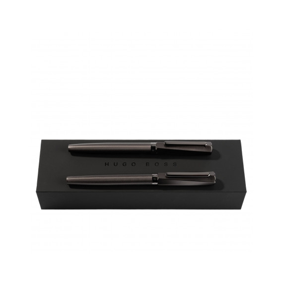 Parure publicitaire Twist stylo roller et stylo plume HUGO BOSS