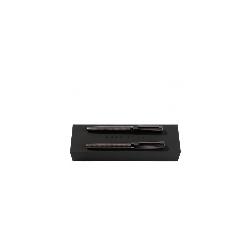 Parure publicitaire Twist stylo roller et stylo plume HUGO BOSS