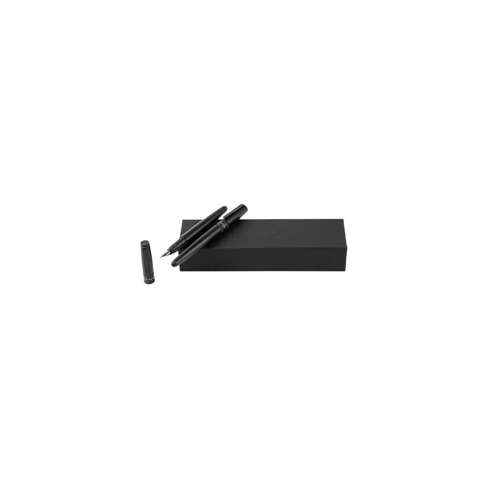Parure publicitaire Illusion Gear stylo roller et stylo plume HUGO BOSS