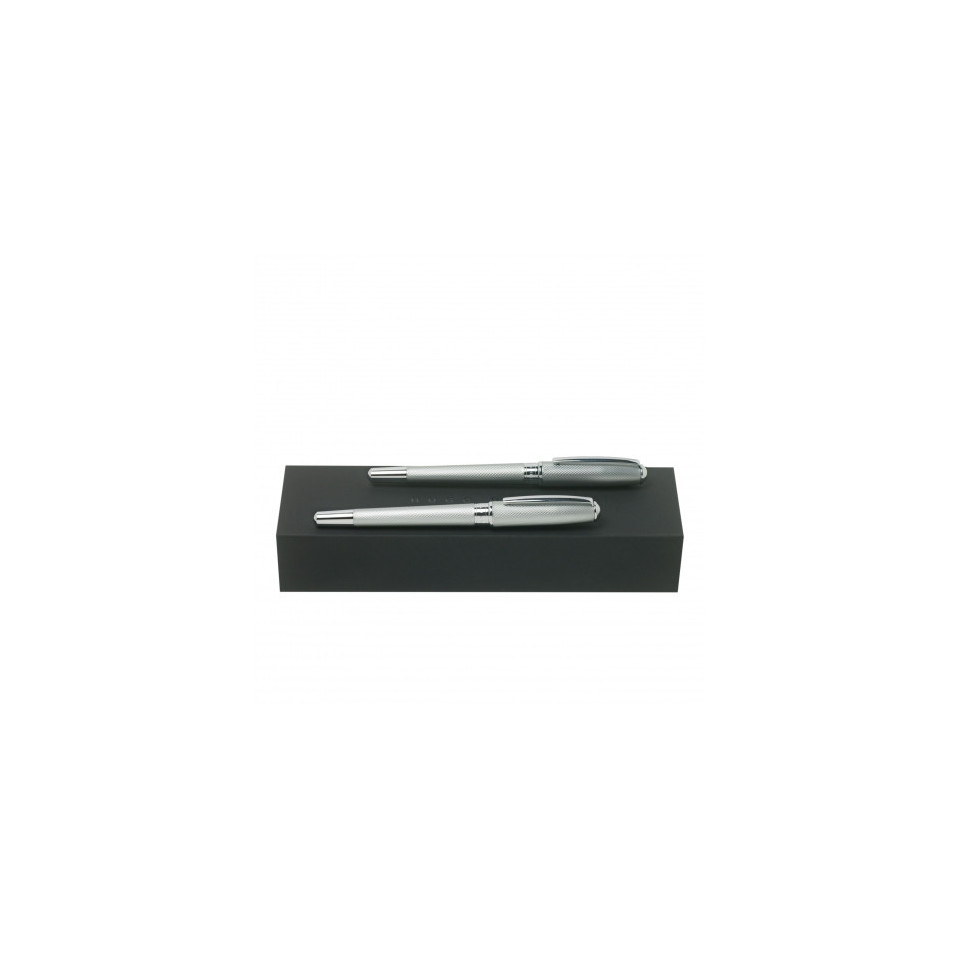 Parure publicitaire Essential stylo roller et stylo plume HUGO BOSS