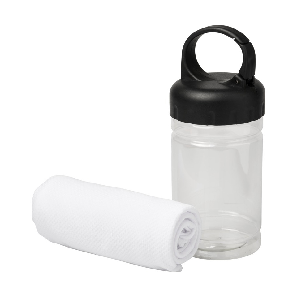 Serviette publicitaire de sport séchage rapide avec housse en PET Remy