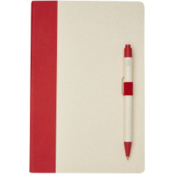 Ensemble publicitaire carnet de notes format A5 et stylo bille Dairy Dream