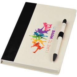 Ensemble publicitaire carnet de notes format A5 et stylo bille Dairy Dream