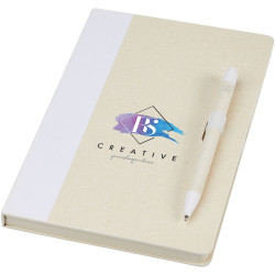 Ensemble publicitaire carnet de notes format A5 et stylo bille Dairy Dream