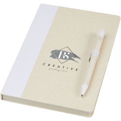 Ensemble publicitaire carnet de notes format A5 et stylo bille Dairy Dream