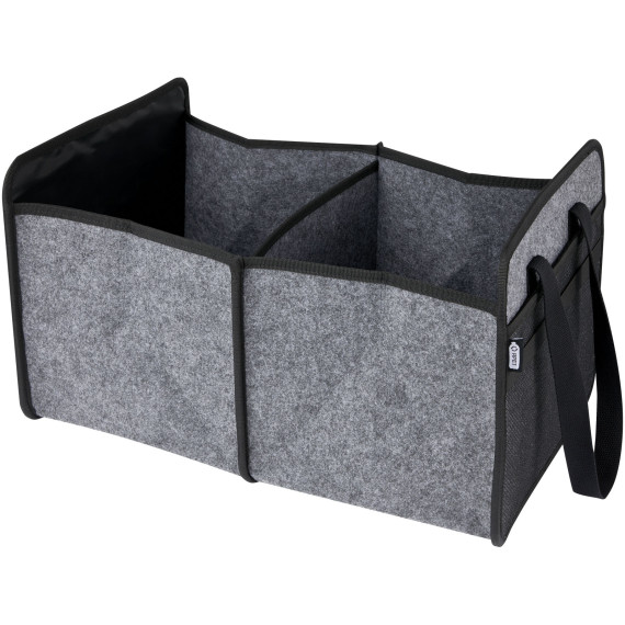Rangement publicitaire pliable pour voiture Felta en feutre recyclé certifié GRS Rangement publicitaire pliable pour voiture Felta en feutre recyclé certifié GRS