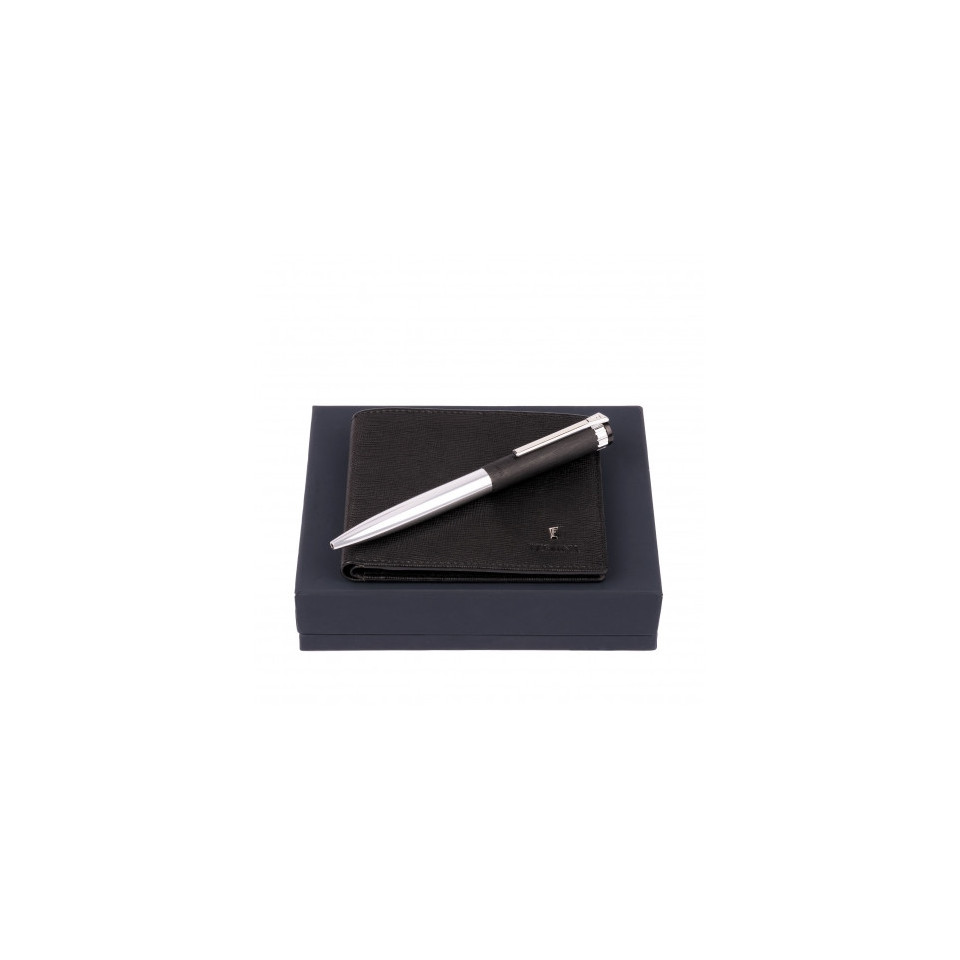 Set publicitaire porte-cartes Chronobike stylo bille Prestige Festina