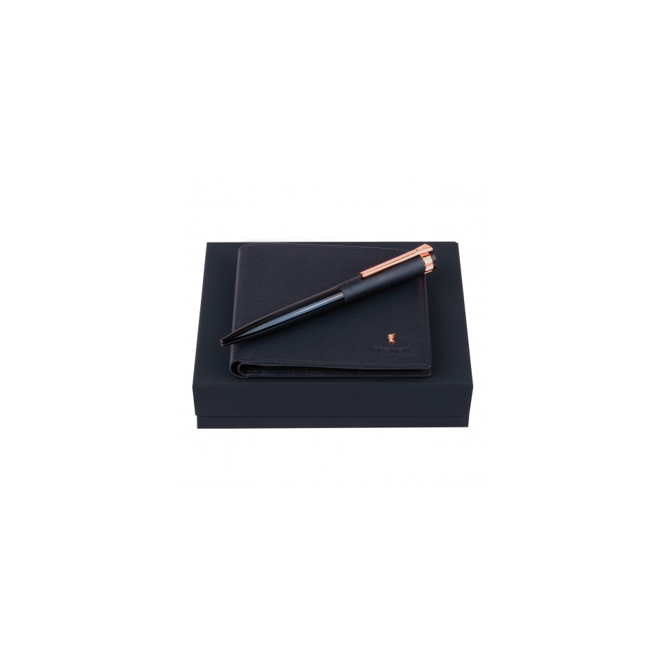 Set publicitaire porte-cartes Chronobike stylo bille Prestige Festina