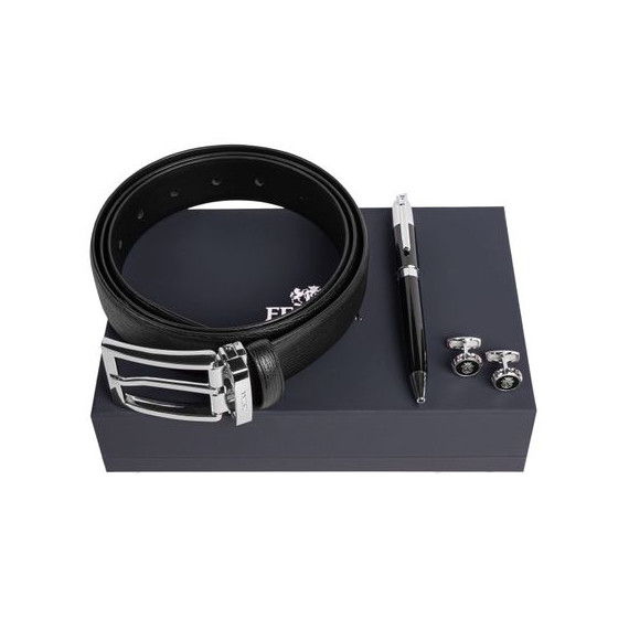 Parure publicitaire stylo bille, ceinture Festina et boutons de manchette