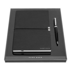 Parure  HUGO BOSS publicitaire stylo bille et carnet A5