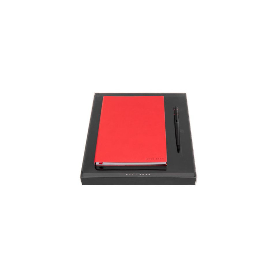Parure publicitaire stylo bille HUGO BOSS et carnet A5