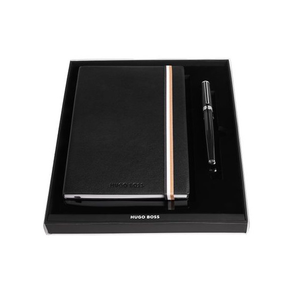 Parure publicitaire stylo plume et carnet A5 HUGO BOSS