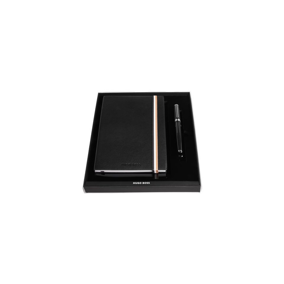 Parure publicitaire stylo plume et carnet A5 HUGO BOSS
