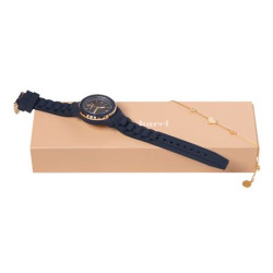 Parure publicitaire montre et bracelet Cacharel