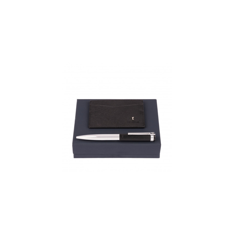 Set publicitaire porte-cartes Chronobike stylo bille Prestige Festina