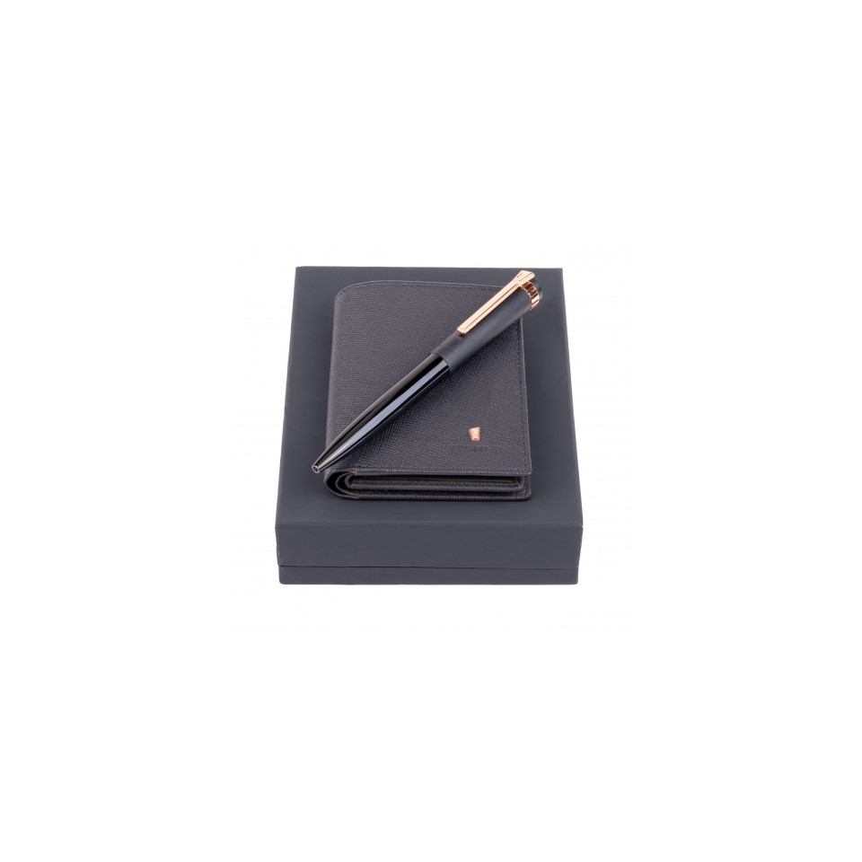 Set publicitaire porte-cartes Flap stylo bille Prestige Festina