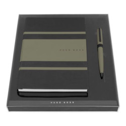 Parure publicitaire stylo bille et carnet A5 HUGO BOSS