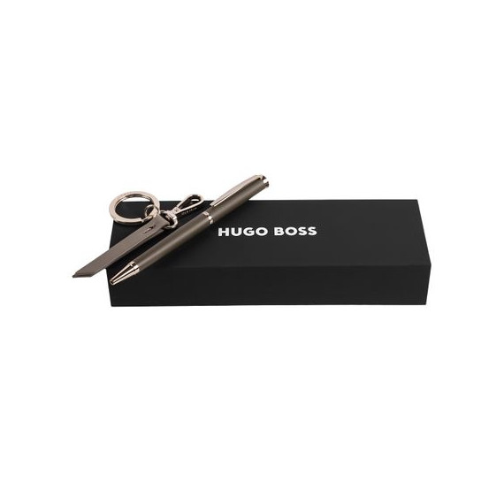 Parure publicitaire stylo bille et porte-clefs HUGO BOSS