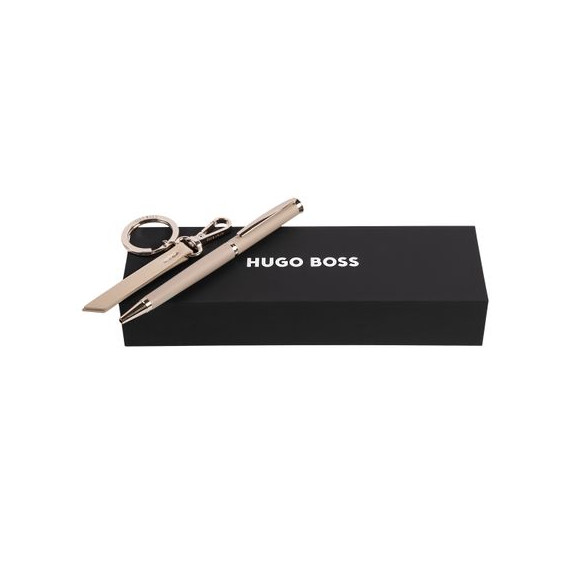 Parure publicitaire stylo bille et porte-clefs HUGO BOSS