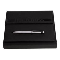 Parure publicitaire conférencier A5 et stylo bille HUGO BOSS