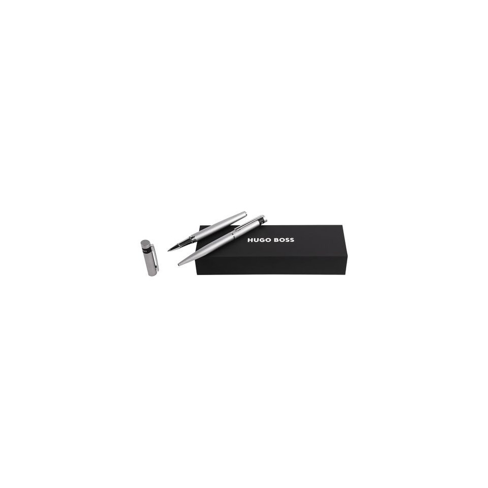 Parure publicitaire Loop Diamond stylo bille et stylo roller HUGO BOSS
