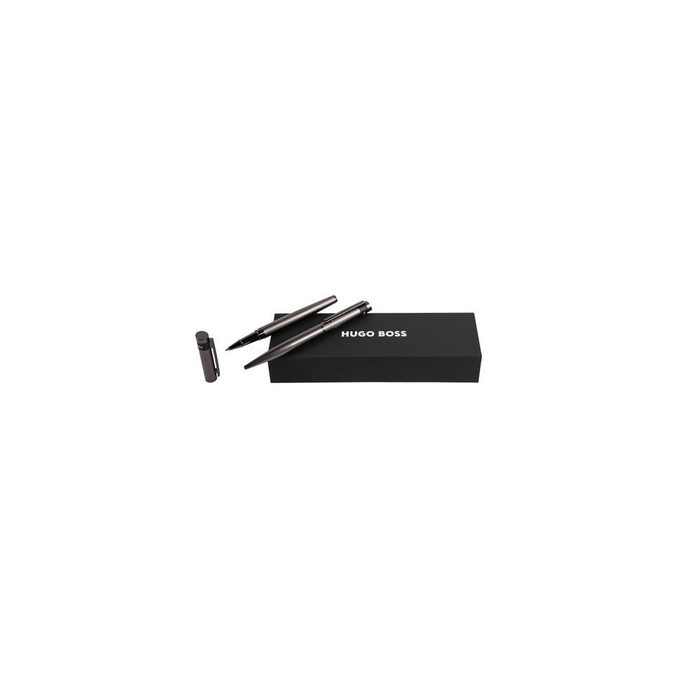 Parure publicitaire Loop Diamond stylo bille et stylo roller HUGO BOSS