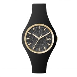 Montre publicitaire Ice-Watch ICE glitter-Black Rose-Gold-Petite