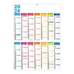 Calendrier publicitaire XXL. Calendrier personnalisé feutre effaçable