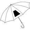 Parapluie publicitaire rose personnalisable automatique103 cm