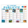 Calendrier publicitaire souple fabriqué sur mesure