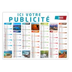 Calendrier publicitaire souple fabriqué sur mesure