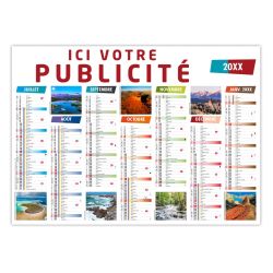 Calendrier publicitaire souple fabriqué sur mesure