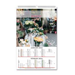 Calendrier personnalisable fabriqué en France 6 feuillets Sur mesure