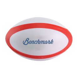 Ballon de rugby anti-stress publicitaire personnalisé Bicolore