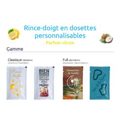 Lingette rince doigts publicitaire personnalisable express