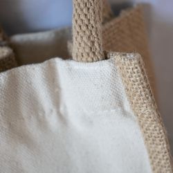 Sac pour bouteille en toile de jute naturelle personnalisé 320 gr 