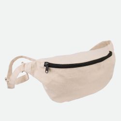 Sac banane en coton naturel230 gr personnalisé fabriqué en Europe Oeko-Tex