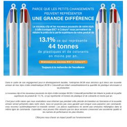 Stylos BIC® publicitaires fabriqués en France 4 couleurs britePix