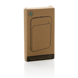 Powerbank publicitaire 5000 mAh en plastique recyclé RCS