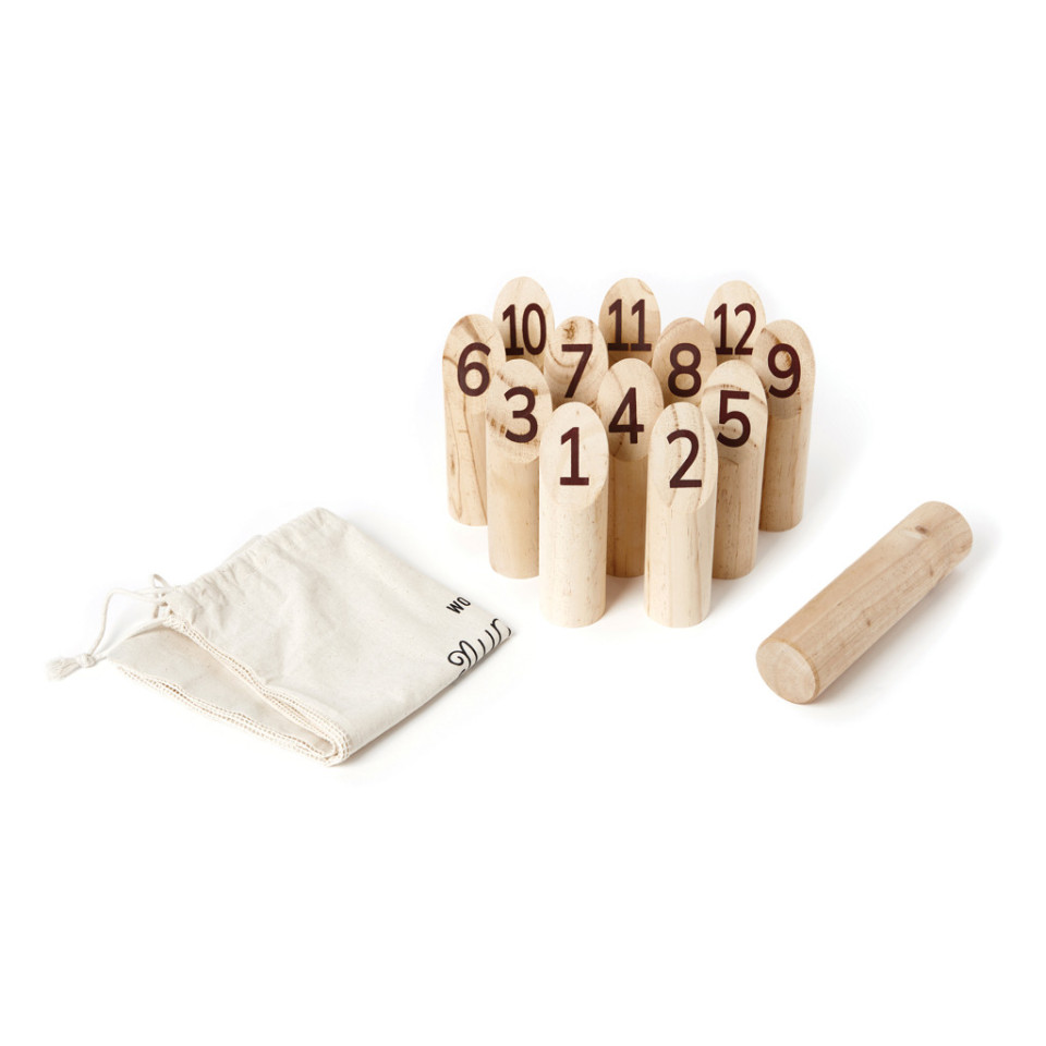 Jeu publicitaire de quilles scandinaves Muge VINGA