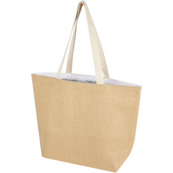 Sac publicitaire shopping isotherme Juta de 12 L en jute 300 g/m²