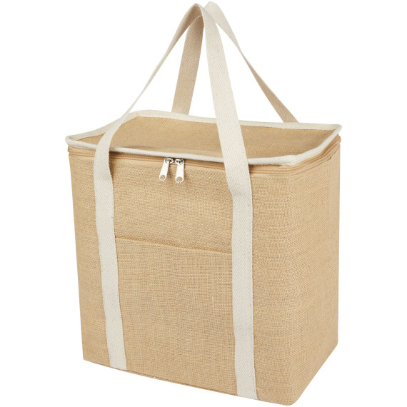 Sac publicitaire isotherme Juta de 19 L en jute 300 g/m²