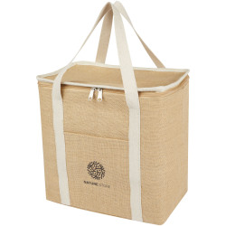 Sac publicitaire isotherme Juta de 19 L en jute 300 g/m²