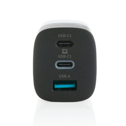 Chargeur publicitaire mural USB 3 ports PD ultra-rapide Philips 65 W