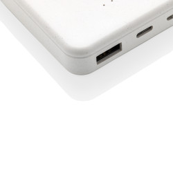 Powerbank publicitaire 5000mAh avec induction 5W en plastique recyclé RCS