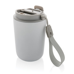 Mug publicitaire iso en acier inoxydable recyclé RCS avec lanière Cuppa